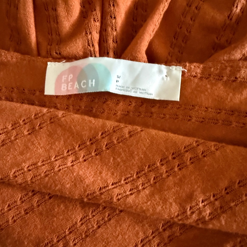 Free People Beach Rust Dress beach coverup